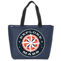 Explore Mars Zip Tote Bag