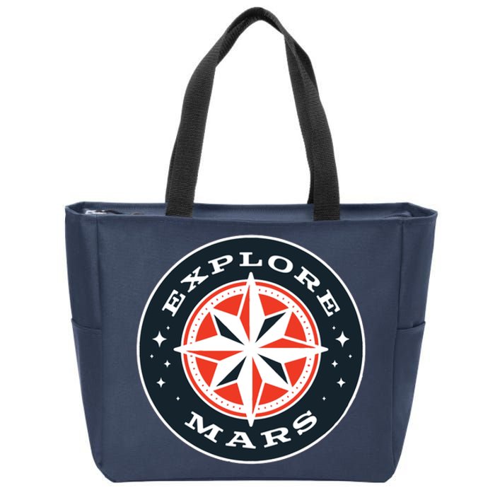 Explore Mars Zip Tote Bag