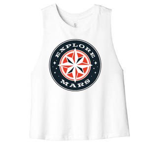 Explore Mars Women's Racerback Cropped Tank