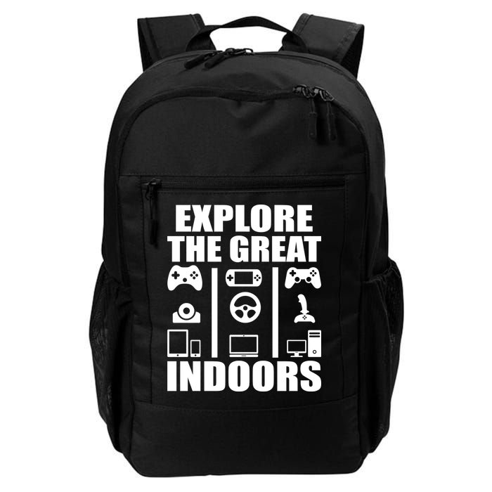 Explore The Great Indoors Funny Video Game Backpack