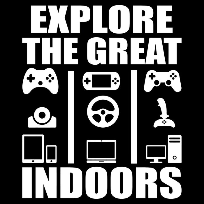 Explore The Great Indoors Funny Video Game Backpack