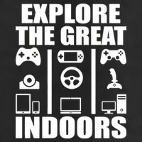 Explore The Great Indoors Funny Video Game Golf Towel