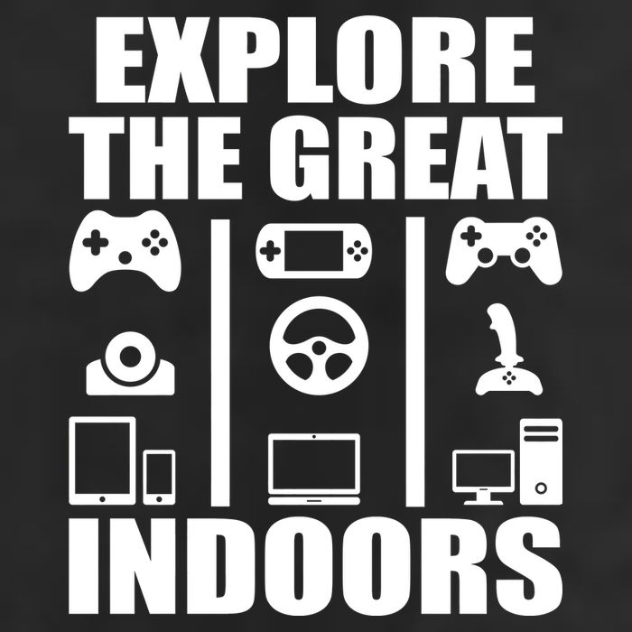 Explore The Great Indoors Funny Video Game Golf Towel