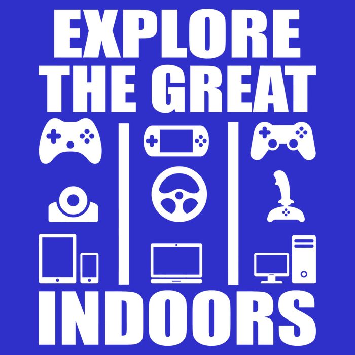 Explore The Great Indoors Funny Video Game Bag