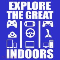 Explore The Great Indoors Funny Video Game Sustainable Knit Beanie