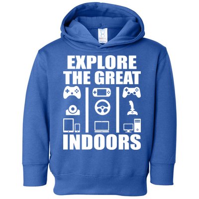 Explore The Great Indoors Funny Video Game Toddler Hoodie