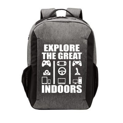 Explore The Great Indoors Funny Video Game Vector Backpack