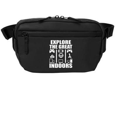 Explore The Great Indoors Funny Video Game Crossbody Pack