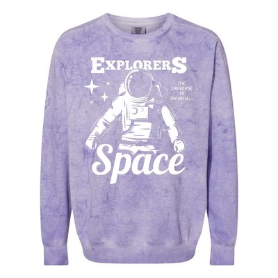 Explorers In Space Colorblast Crewneck Sweatshirt