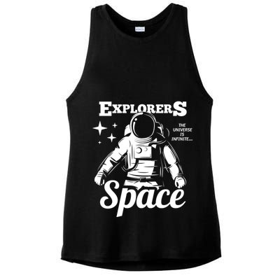 Explorers In Space Ladies PosiCharge Tri-Blend Wicking Tank
