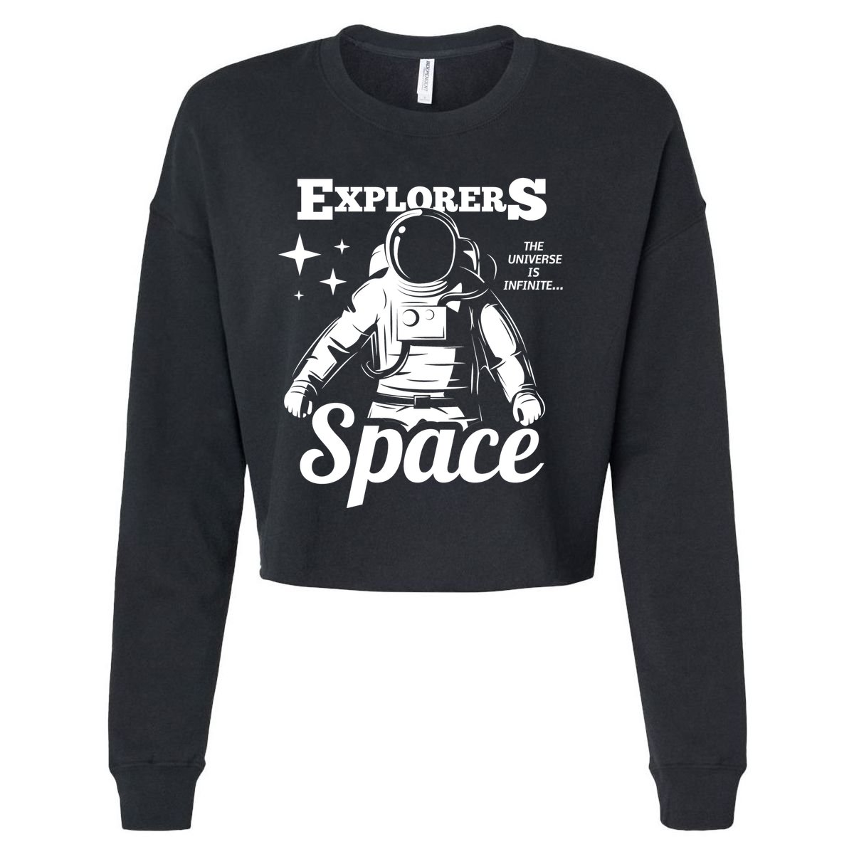 Explorers In Space Cropped Pullover Crew
