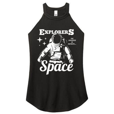 Explorers In Space Women's Perfect Tri Rocker Tank