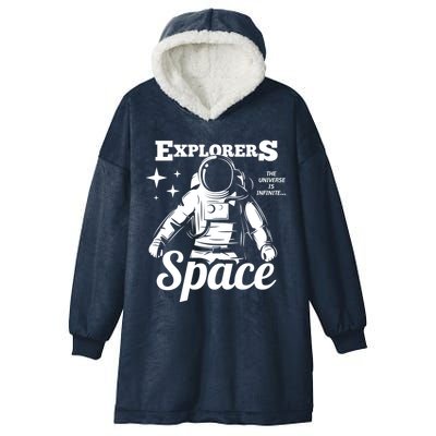 Explorers In Space Hooded Wearable Blanket