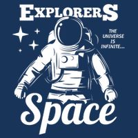 Explorers In Space 7-Panel Snapback Hat