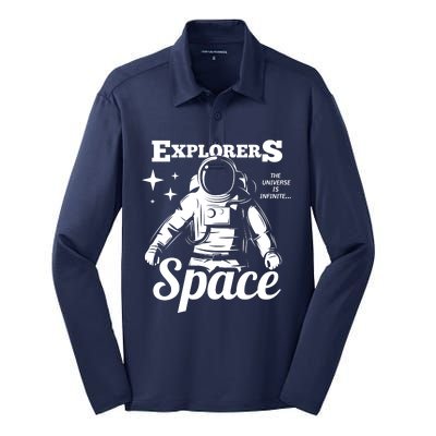 Explorers In Space Silk Touch Performance Long Sleeve Polo