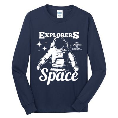 Explorers In Space Tall Long Sleeve T-Shirt