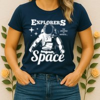 Explorers In Space Womens T-Shirt