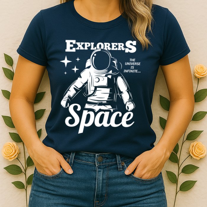 Explorers In Space Womens T-Shirt