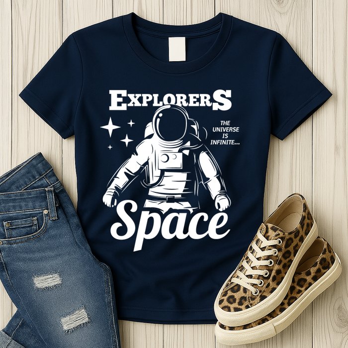 Explorers In Space Womens T-Shirt