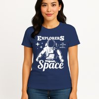 Explorers In Space Womens T-Shirt