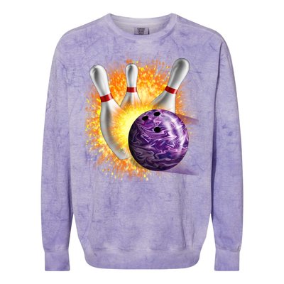 Explosive Spare Hit Bowling Colorblast Crewneck Sweatshirt