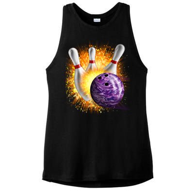 Explosive Spare Hit Bowling Ladies PosiCharge Tri-Blend Wicking Tank