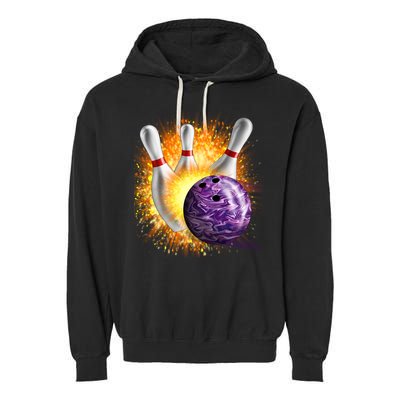 Explosive Spare Hit Bowling Garment-Dyed Fleece Hoodie