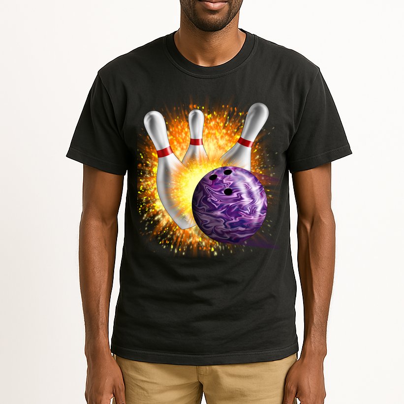 Explosive Spare Hit Bowling Tall T-Shirt