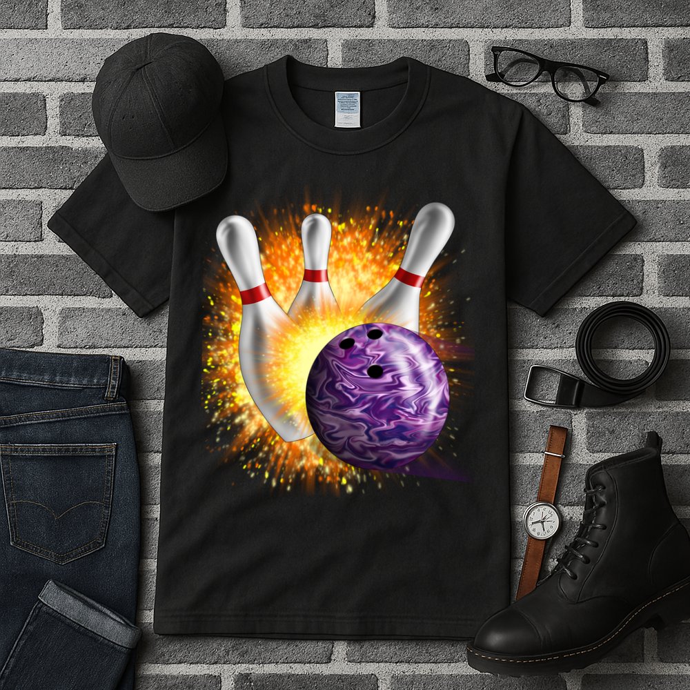 Explosive Spare Hit Bowling Tall T-Shirt