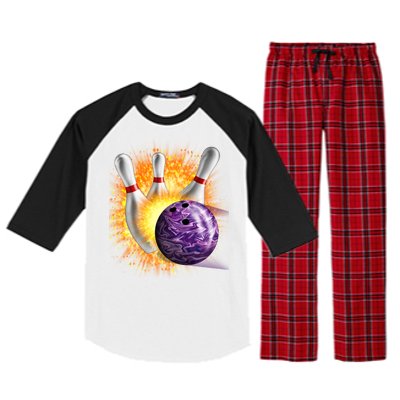 Explosive Spare Hit Bowling Raglan Sleeve Pajama Set