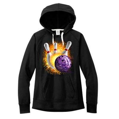 Explosive Spare Hit Bowling Women's Fleece Hoodie