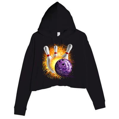 Explosive Spare Hit Bowling Crop Fleece Hoodie