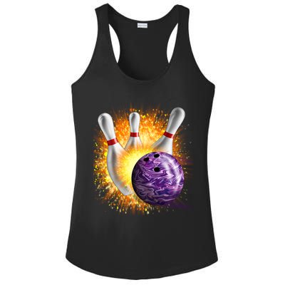 Explosive Spare Hit Bowling Ladies PosiCharge Competitor Racerback Tank