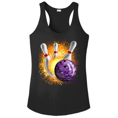 Explosive Spare Hit Bowling Ladies PosiCharge Competitor Racerback Tank