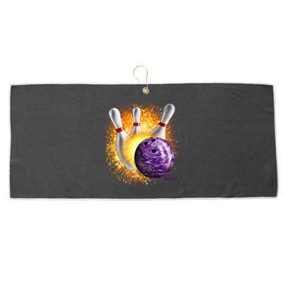 Explosive Spare Hit Bowling Large Microfiber Waffle Golf Towel