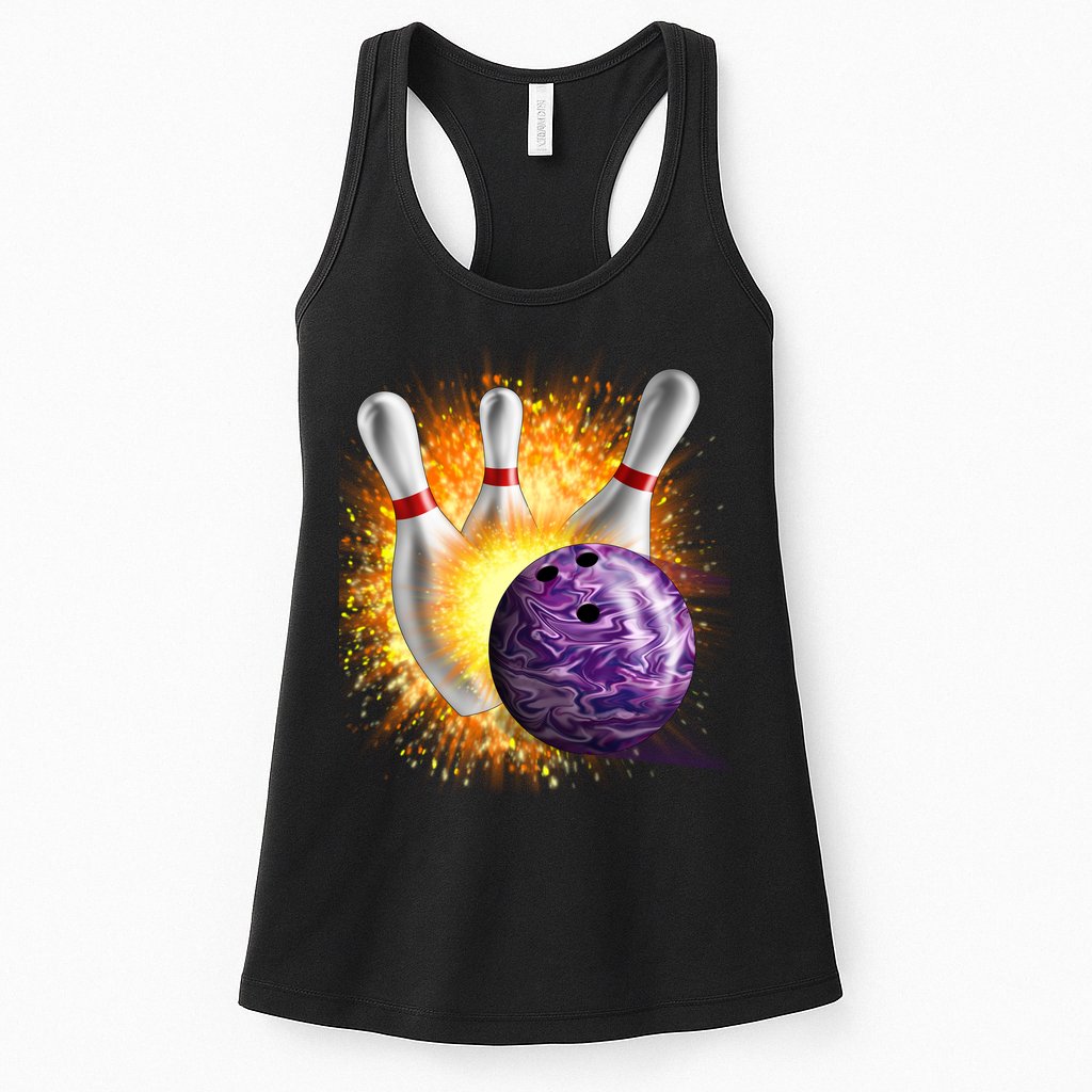 Explosive Spare Hit Bowling Womens Tank Top