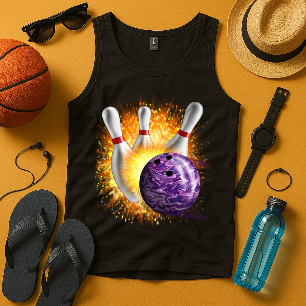 Explosive Spare Hit Bowling Tank Top