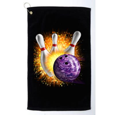 Explosive Spare Hit Bowling Platinum Collection Golf Towel