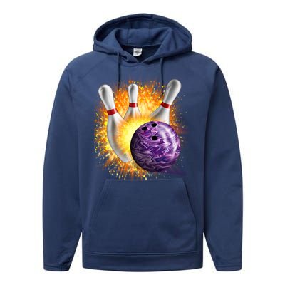 Explosive Spare Hit Bowling Performance Fleece Hoodie