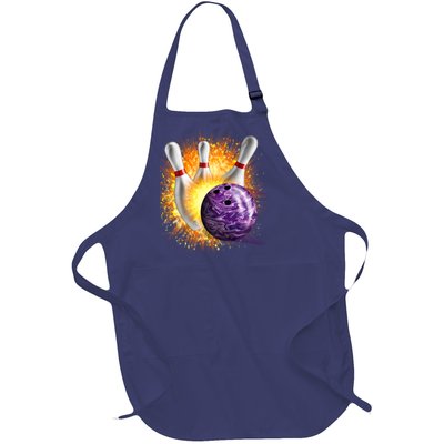 Explosive Spare Hit Bowling Full-Length Apron With Pockets