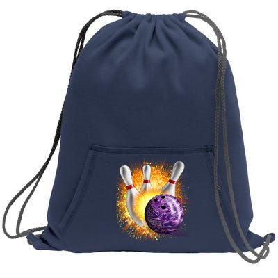 Explosive Spare Hit Bowling Sweatshirt Cinch Pack Bag