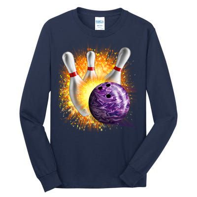 Explosive Spare Hit Bowling Tall Long Sleeve T-Shirt