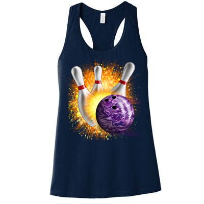 Explosive Spare Hit Bowling Women's Racerback Tank