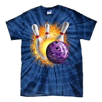 Explosive Spare Hit Bowling Tie-Dye T-Shirt