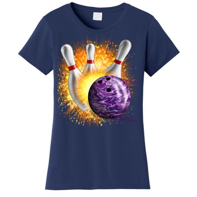 Explosive Spare Hit Bowling Women's T-Shirt