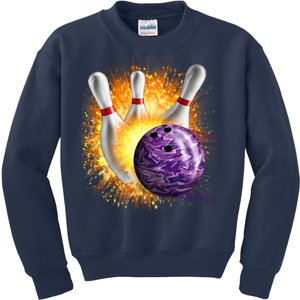 Explosive Spare Hit Bowling Kids Sweatshirt