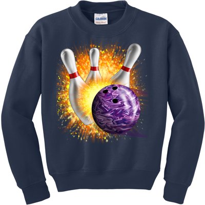 Explosive Spare Hit Bowling Kids Sweatshirt