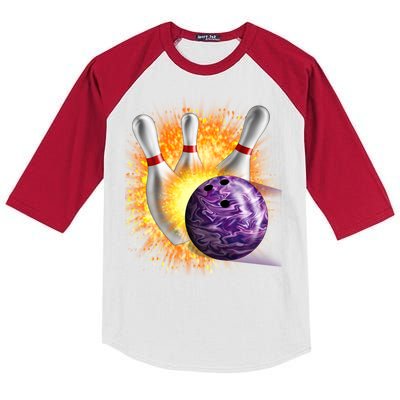 Explosive Spare Hit Bowling Kids Colorblock Raglan Jersey