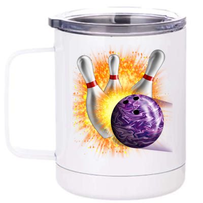 Explosive Spare Hit Bowling 12 oz Stainless Steel Tumbler Cup