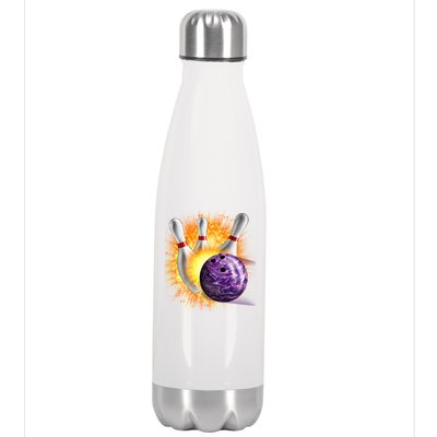 Explosive Spare Hit Bowling Stainless Steel Insulated Water Bottle